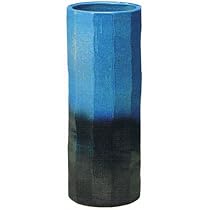 信楽焼傘立て青ガラス面取り ポイント3倍]信楽焼 陶器 傘立て 青ガラス 面取 傘たて スリム